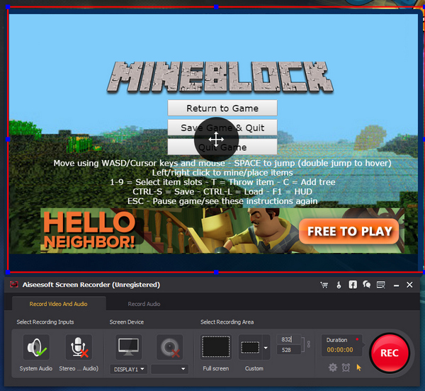 minecraft screen recorder for mac